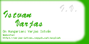 istvan varjas business card