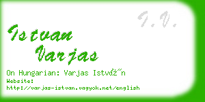 istvan varjas business card